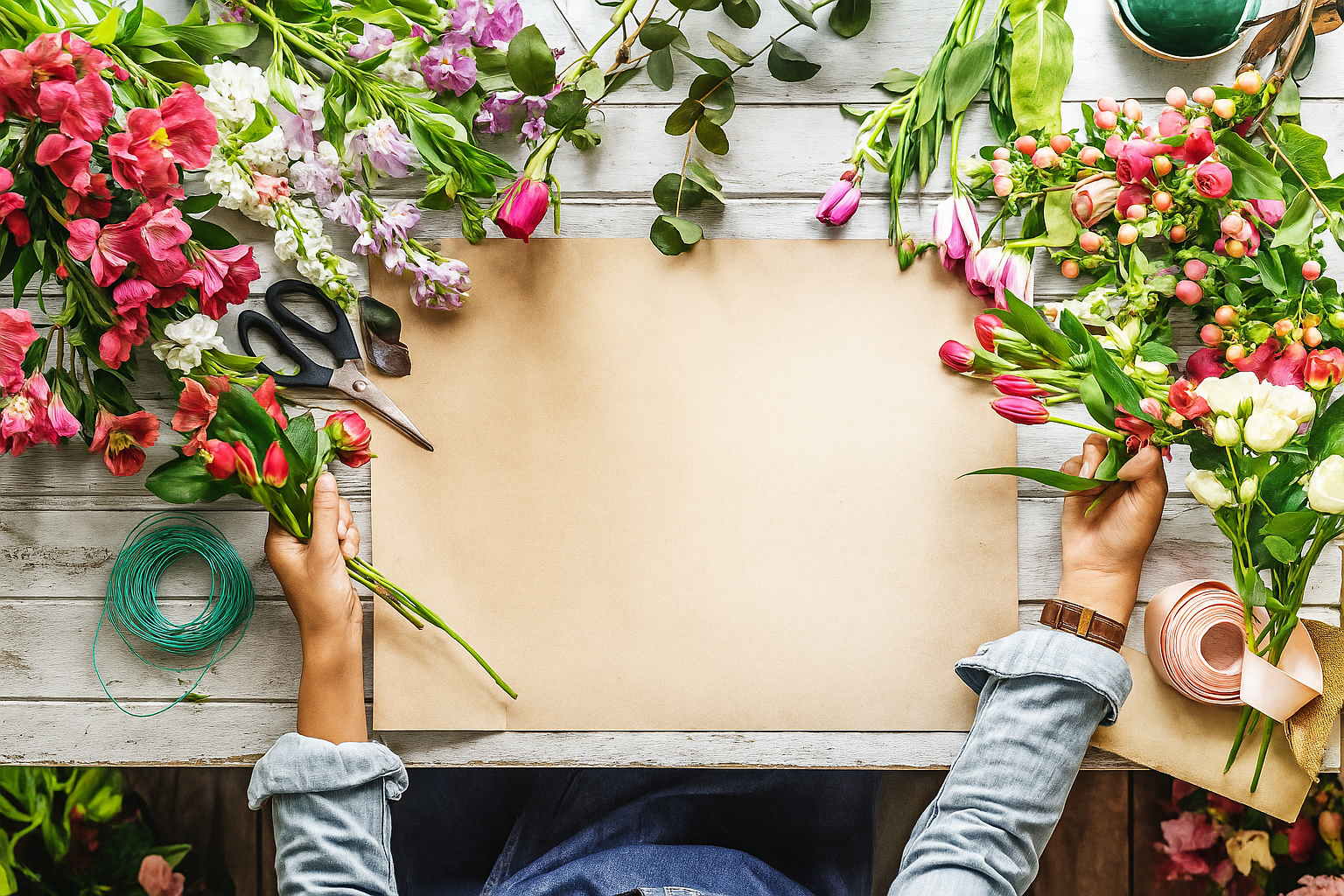 Farbenfrohe Blumenarrangements von Blumenladen Hannover